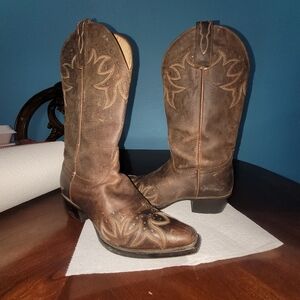 Shyanne Brown Heeled Boots